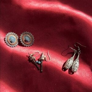 Tibetan  Earring 3 Sets